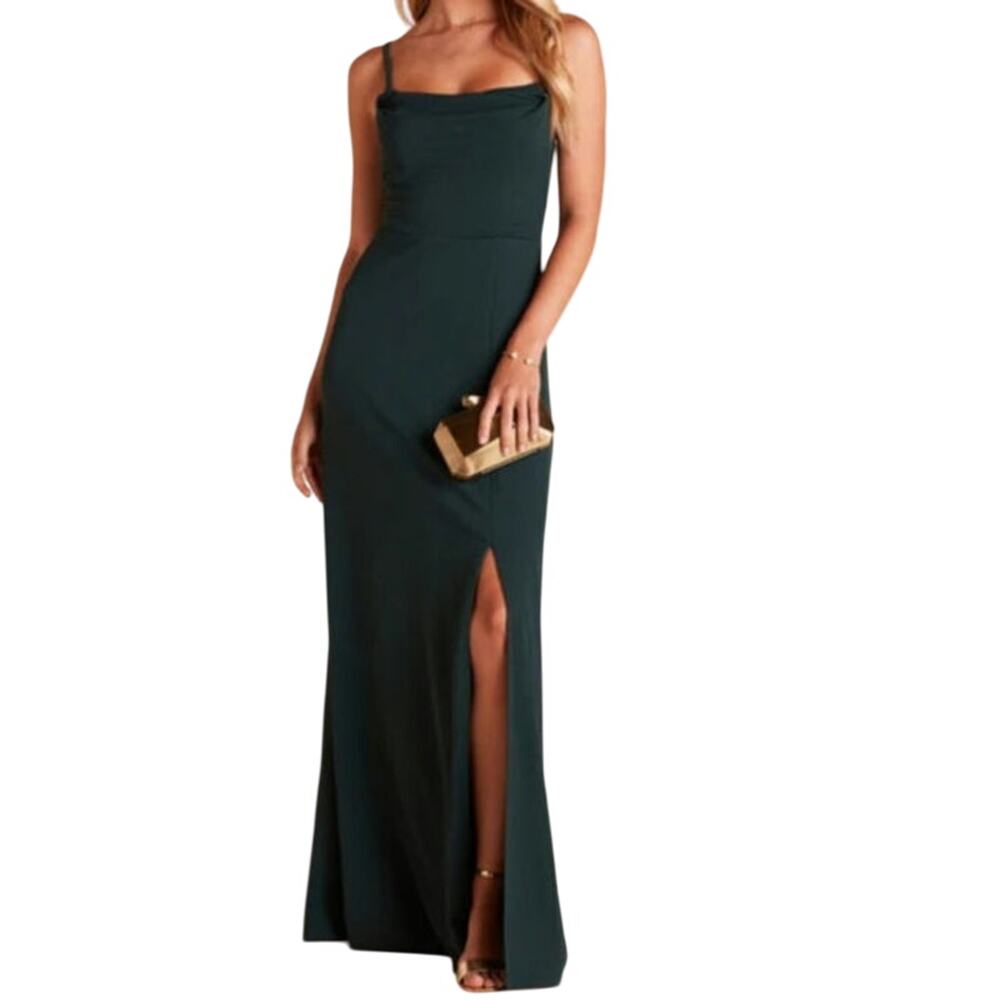 NWT Birdy Grey Ash Crepe Bridesmaid Dress in Emerald